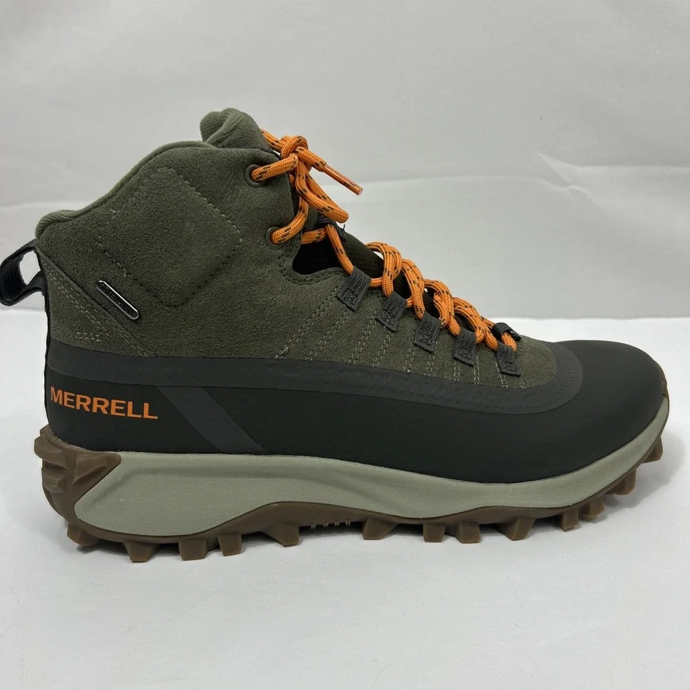 Merrell Thermo Snowdrift Mid Shell Waterproof Trail Hiking Boots 12Olive J19293